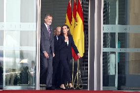 Royals attend farewell ceremony before their trip to Netherlands - Madrid