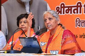 Union Finance Minister Nirmala Sitharaman Press Conference In Jaipur
