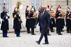 Emmanuel Macron welcomes President of Central African Republic - Paris