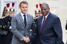 Emmanuel Macron welcomes President of Central African Republic - Paris