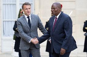 Emmanuel Macron welcomes President of Central African Republic - Paris