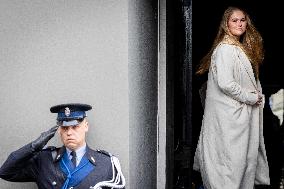 Princess Amalia Arrives At The Royal Palace - Amsterdam