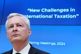 Bruno Le Maire briefing on taxation - Washington