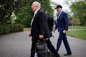 Biden Returns To White House From Pennsylvania - Washington