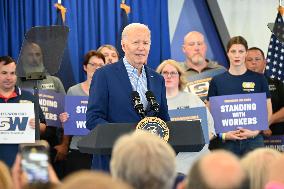 President Joe Biden Proposes Chinese Tariffs In Speech In Pennsylvania