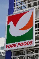 York Foods signboard, logo