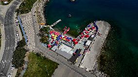 Istanbul Beach Aerial - Turkey