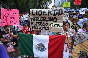 World Day of Political Prisoners Demonstration - Mexico