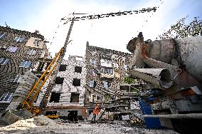 Reconstruction of residential buildings underway in Zaporizhzhia