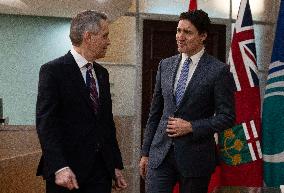 Justin Trudeau Speaks With Ottawa Mayor Mark Sutcliffe - Ottawa