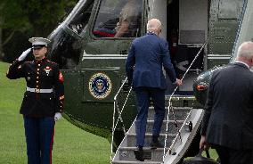 Biden Departs for Philadelphia, PA