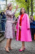 Queen Maxima And Queen Letizia Royal Visits - Amsterdam