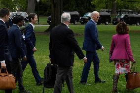 President Biden Hold A White House Departure