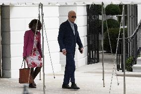 President Biden Hold A White House Departure