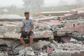 MIDEAST-GAZA-NUSEIRAT REFUGEE CAMP
