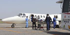 Jet to transport patients needing critical care introduced in Japan