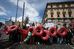 Demonstration Against The G7 - Naples