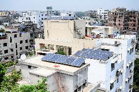 Solar Energy Panels High Rise Residential Building In Dhaka