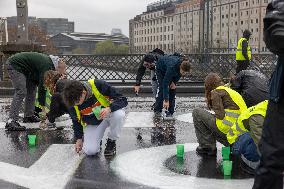 Fridays For Future Protests At Marschallbrücke In Berlin Against Climate Crisis