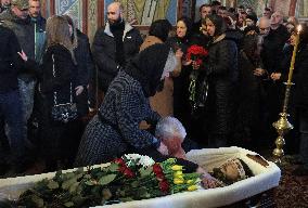 Memorial service for Ukrainian serviceman Pavlo Petrychenko in Kyiv