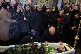 Memorial service for Ukrainian serviceman Pavlo Petrychenko in Kyiv