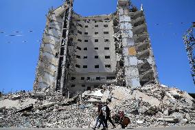 MIDEAST-GAZA-RAFAH-DESTROYED BUILDINGS