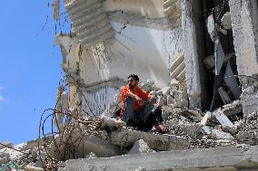 MIDEAST-GAZA-RAFAH-DESTROYED BUILDINGS