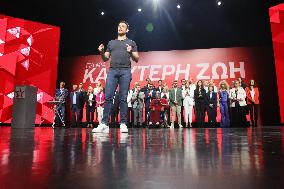Presentation Of The 42 Candidates Of The Leftwing SYRIZA For The EU Parliament
