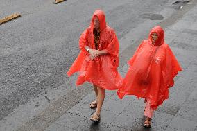 After Registering An All-time High Of 34.2 Degrees Celsius In Mexico City, Rain Is Recorded