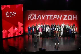 Presentation Of The 42 Candidates Of The Leftwing SYRIZA For The EU Parliament