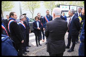 French culture minister Rachida Dati visits INRAP center - Val d’Oise