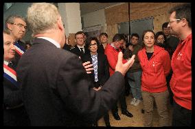 French culture minister Rachida Dati visits INRAP center - Val d’Oise