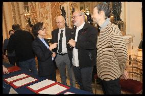 French culture minister Rachida Dati meets Culture Trade Unions - Paris