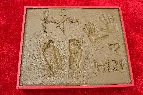 Handprint And Footprint Ceremony Honoring Jodie Foster - LA