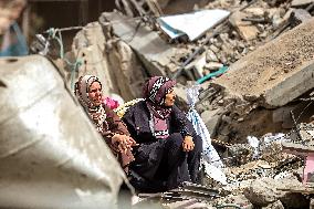 Israeli Airstrikes Aftermath In Gaza Strip