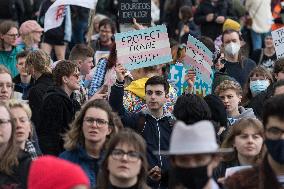 Transgender People Protest Against Ban On Puberty Blockers In London