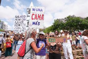 Demonstration against tourism model in Fuerteventura - Canary Islands