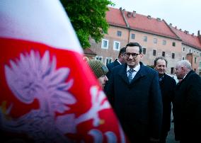 Jaroslaw Kaczynski On The Anniversary Of His Brother's Funeral At Wawel Castle In Krakow