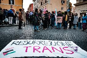 Demonstration For The Rights Of Transgender People In Rome