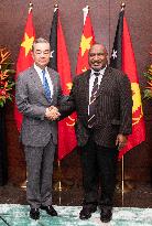 PAPUA NEW GUINEA-PORT MORESBY-PM-CHINA-WANG YI-MEETING