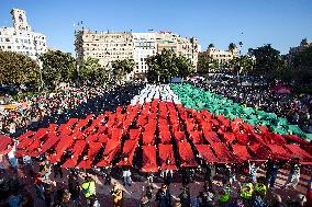 Protest In Support Of Palestinians In Barcelona