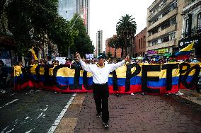 Colombians Potest Against Gustavo Petro's Government