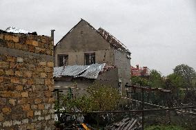 Aftermath of Russian shelling of Odesa on April 20, 2024