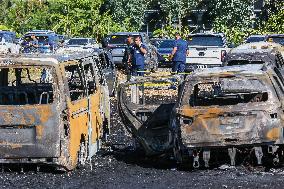 PHILIPPINES-PASAY CITY-AIRPORT CARPARK FIRE-AFTERMATH