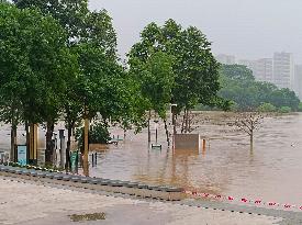 Jiangbin Park Flooded in Qingyuan