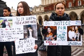 Justice For Saltanat Rally In Poland