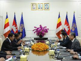 CAMBODIA-PHNOM PENH-WANG YI-HUN SEN-MEETING