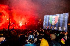FC Internazionale Supporters Celebrate Victory Of Scudetto