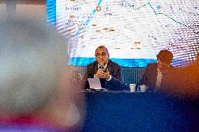 Paris Police Prefect Holds A Public Meeting On Security During The Paris 2024 Olympic Games