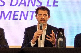 Pierre Rabadan Seen During A Public Meeting On Security Implemented During The Paris 2024 Olympic Games